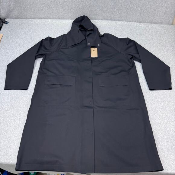 NIKE Storm Fit Windrunner ADV Oversized Black Trench Coat Women Large FV6307101 - Picture 2 of 15